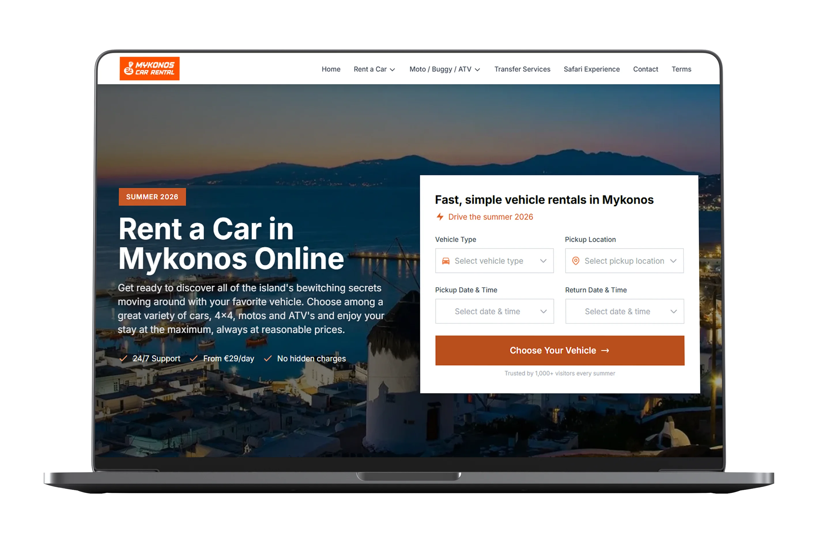 Mykonos Car Rental - Case Study